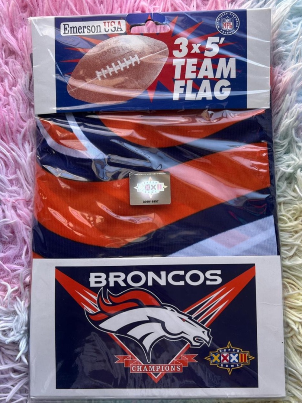 NWT BRONCOS Flag Denver Fan Memorabilia